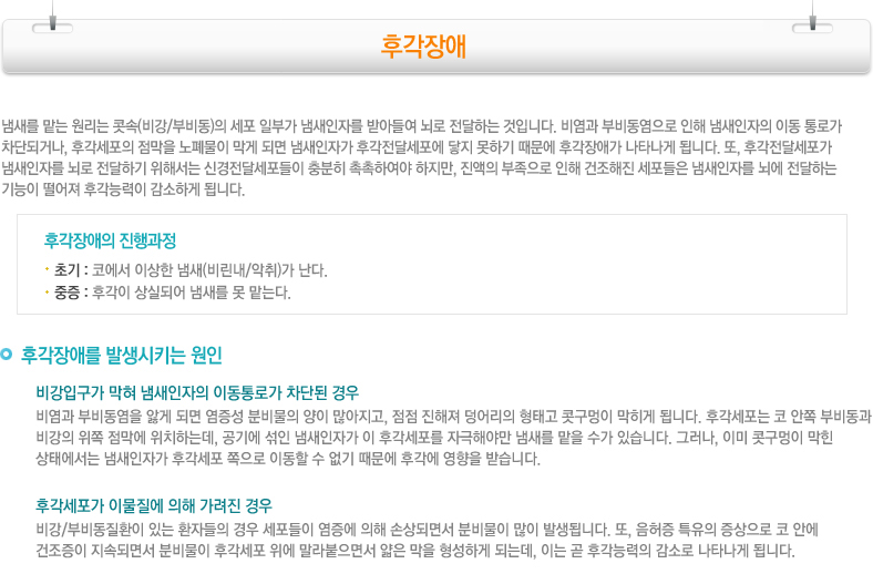 후각장애